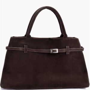 Adornia Elegant Belted Suede Handbag